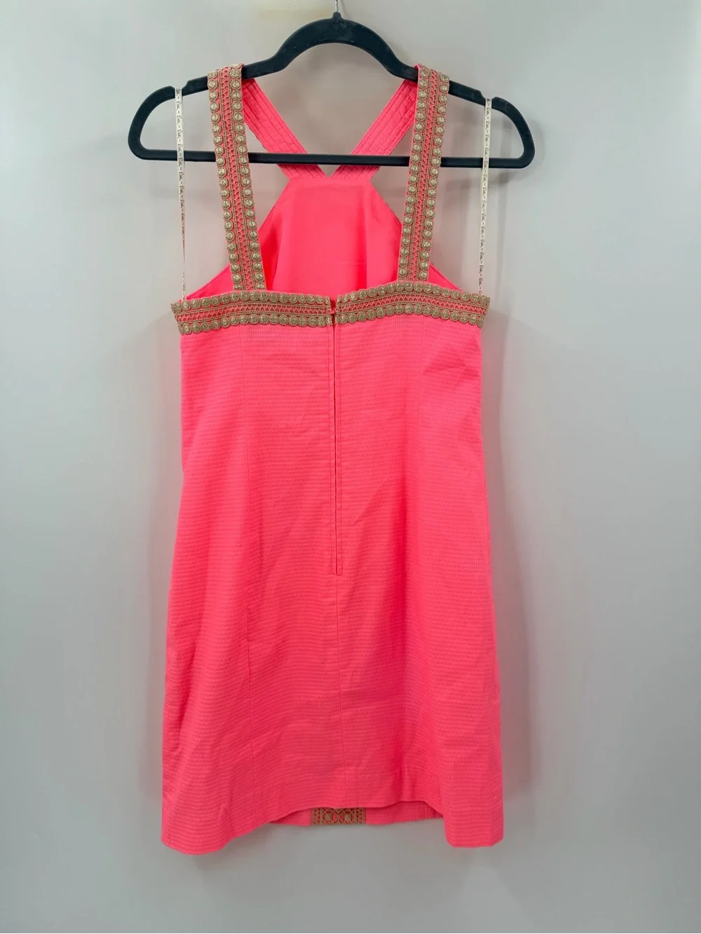 Lilly Pulitzer Hot Pink Ena Stretch Shift Dress 2 Vacation Wedding Guest - Picture 6 of 6